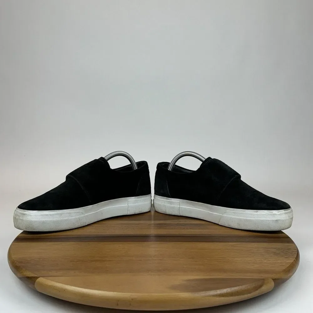 Womens Vince Cage Black Suede Casual Slip On Platform Sneakers Shoes‎ Size 9 M